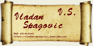 Vladan Špagović vizit kartica